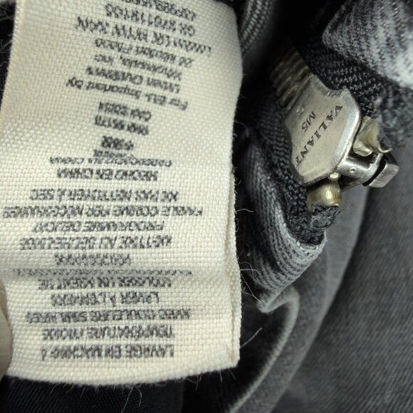 FREE PEOPLE James Dean Moto Cropped Denim Jacket Moto Zip Gray Women's M - Picture 7 of 10